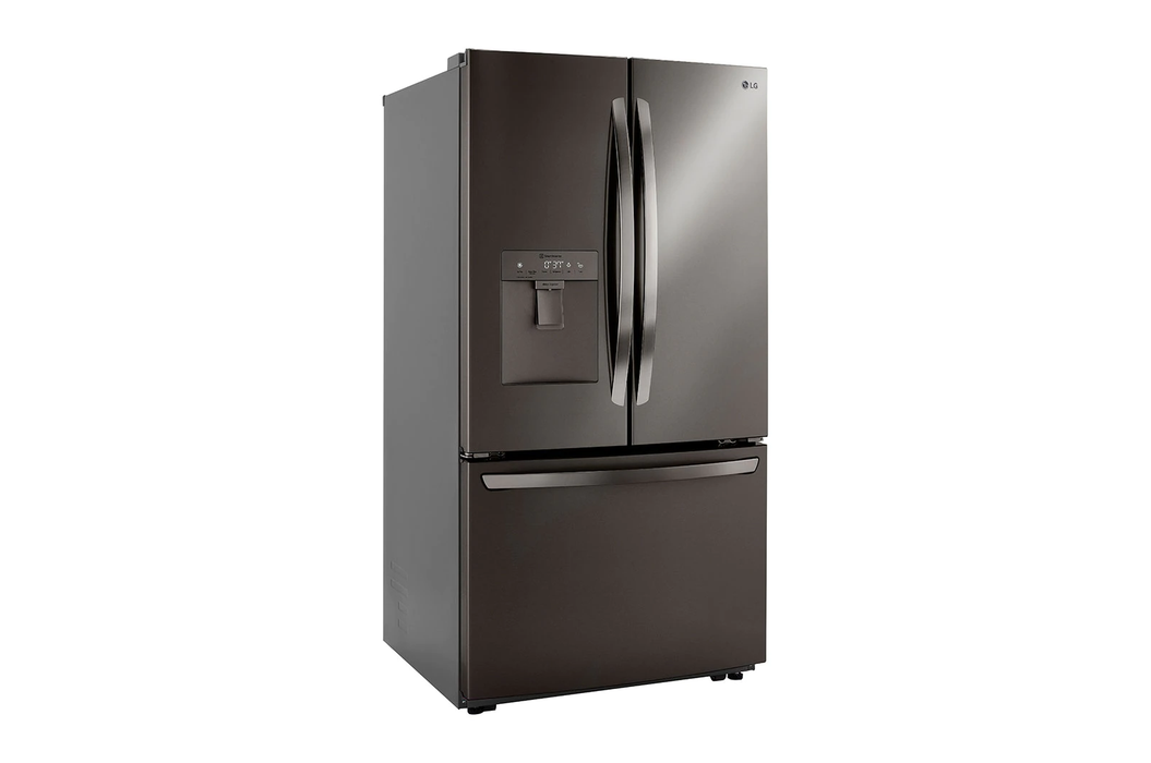 LG - 29 cu. ft. French Door Refrigerator w/ Multi-Air Flow and SmartPull Handle Printproof Black Stainless Steel, ENERGY STAR