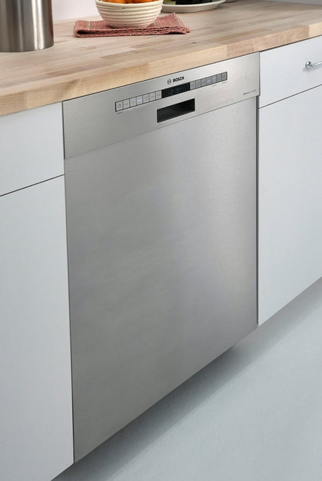 Bosch 300 Series 24” Front Control Smart Built-In Stainless Steel Tub Dishwasher with 3rd Rack and AquaStop Plus, 46dBA