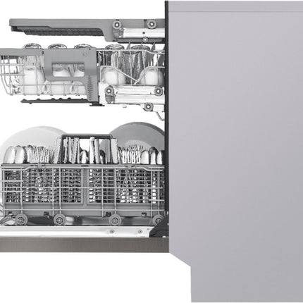 LG 24 in. Front Control Dishwasher in PrintProof Black Stainless Steel