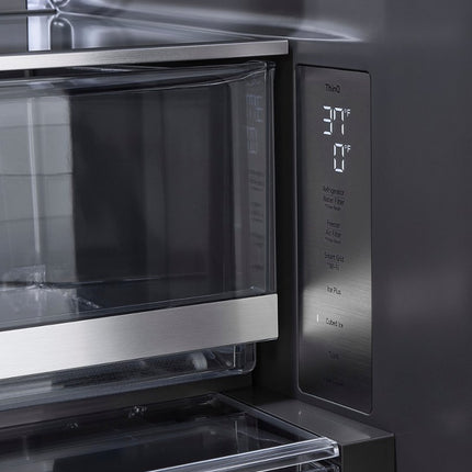 LG STUDIO 26.5 cu. ft. Counter Depth 3-Door French Door Refrigerator with Water and Ice in PrintProof Stainless Steel