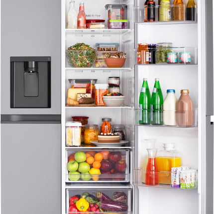 LG 28 cu. ft. Side by Side Refrigerator with External Water in Stainless Standard Depth
