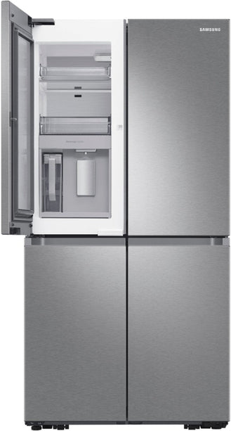 Samsung 23 cu. ft. Counter Depth 4-Door French Door Refrigerator with Beverage Center in Stainless Steel