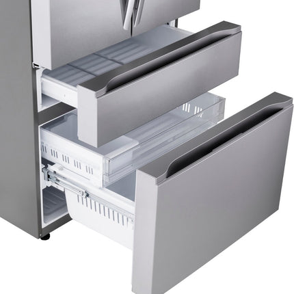 LG 29.6 Cu. Ft. 4-Door French Door Smart Refrigerator with Full-Convert Drawer