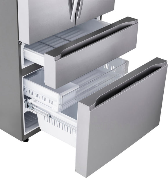 LG 29.6 Cu. Ft. 4-Door French Door Smart Refrigerator with Full-Convert Drawer