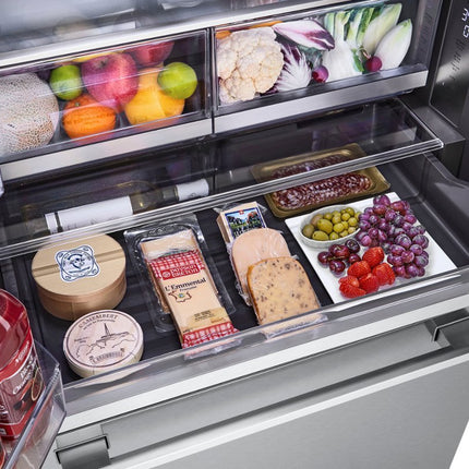 LG STUDIO 26.5 cu. ft. Counter Depth 3-Door French Door Refrigerator with Water and Ice in PrintProof Stainless Steel