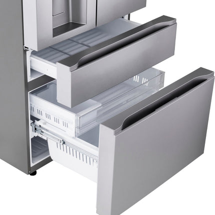 LG 29.6 Cu. Ft. 4-Door French Door Smart Refrigerator with Full-Convert Drawer