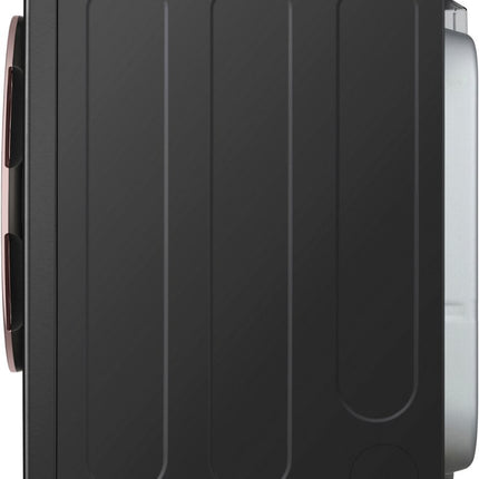 LG 7.4 cu. ft. Vented Stackable SMART Electric Dryer with TurboSteam and AI Sensor Dry Technology in Black Steel