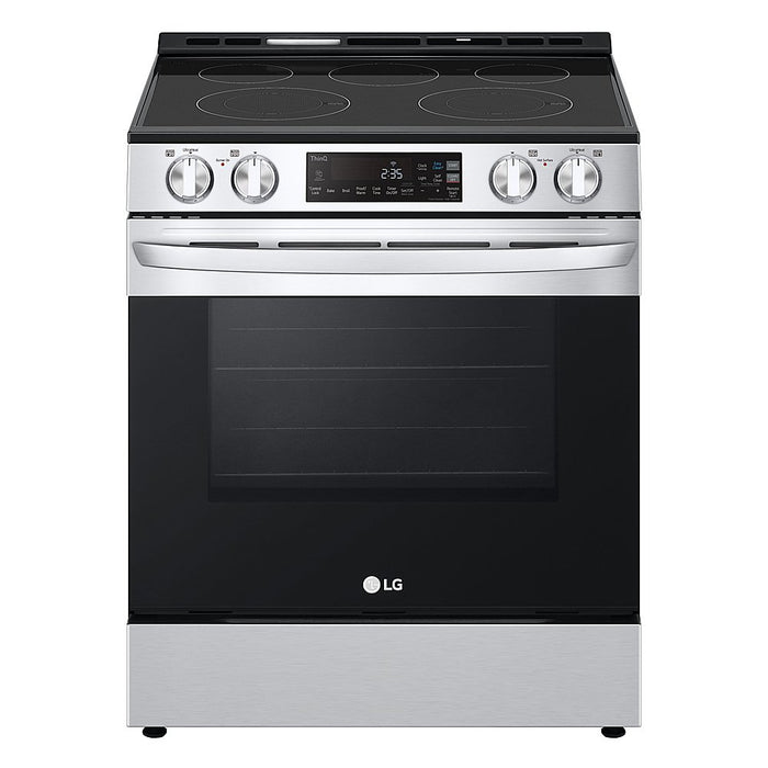 LG Electronics 6.3 cu ft. Smart Wi-Fi Enabled Electric Slide-in Range with EasyClean®
