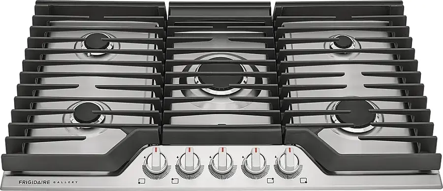 Frigidaire Gallery 36-in 5-Burner Gas Cooktop | Quick-Boil 18,000 BTU, SpillSafe®