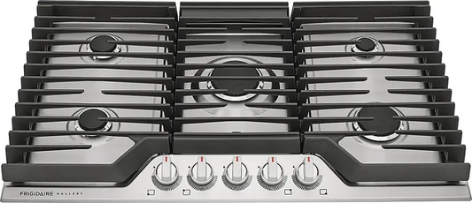 Frigidaire Gallery 36-in 5-Burner Gas Cooktop | Quick-Boil 18,000 BTU, SpillSafe®