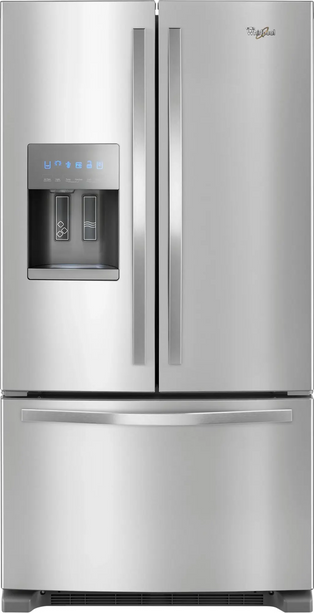 Whirlpool 25 Cu. Ft. French Door Refrigerator with Exterior Water & Ice Dispenser