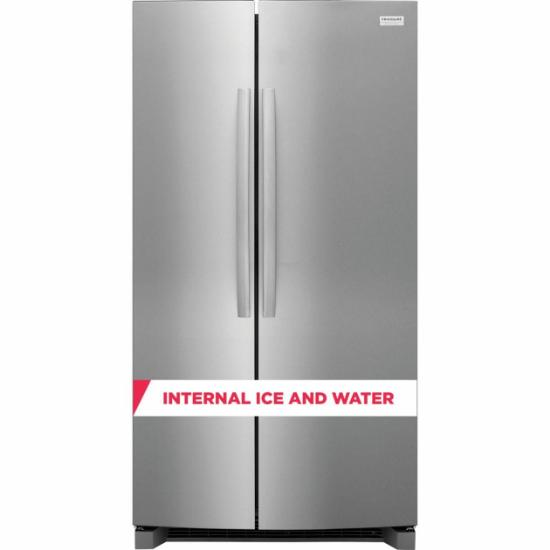 Frigidaire Gallery GRSN2620AF – 26 Cu. Ft. Side-by-Side Refrigerator with Internal Water Dispenser