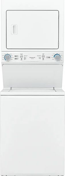 Frigidaire – 27” Stacked Washer Dryer Combo (3.9 Cu. Ft Washer / 5.5 Cu. Ft Dryer)