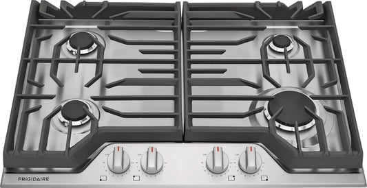 Frigidaire 30" Gas Cooktop – 4-Burner Sealed with SpillSafe & Continuous Grates