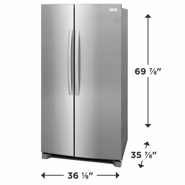 Frigidaire Gallery GRSN2620AF – 26 Cu. Ft. Side-by-Side Refrigerator with Internal Water Dispenser