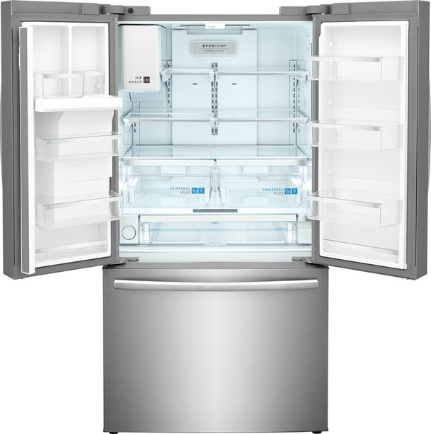 Frigidaire - Gallery 27.8 Cu. Ft. French Door Refrigerator with Adjustable Temp Drawer - Smudge Proof Stainless Steel