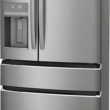 Frigidaire - Gallery 21.5 Cu. Ft. 4-Door French Door Counter-Depth Refrigerator - Smudge Proof Stainless Steel