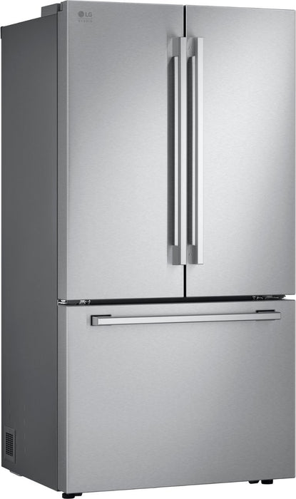 LG STUDIO 26.5 cu. ft. Counter Depth 3-Door French Door Refrigerator with Water and Ice in PrintProof Stainless Steel