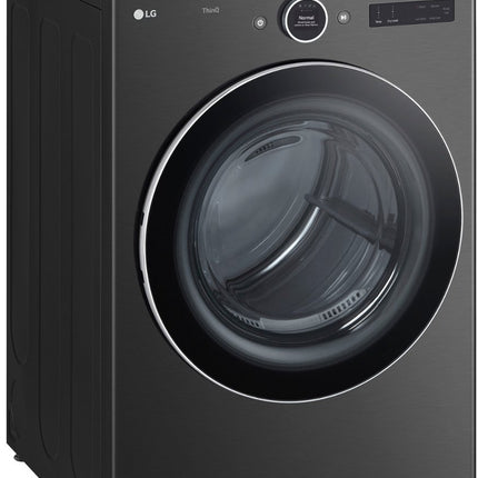 7.4 cu. ft. Smart Electric Dryer with TurboSteam and AI Sensor in Black Steel