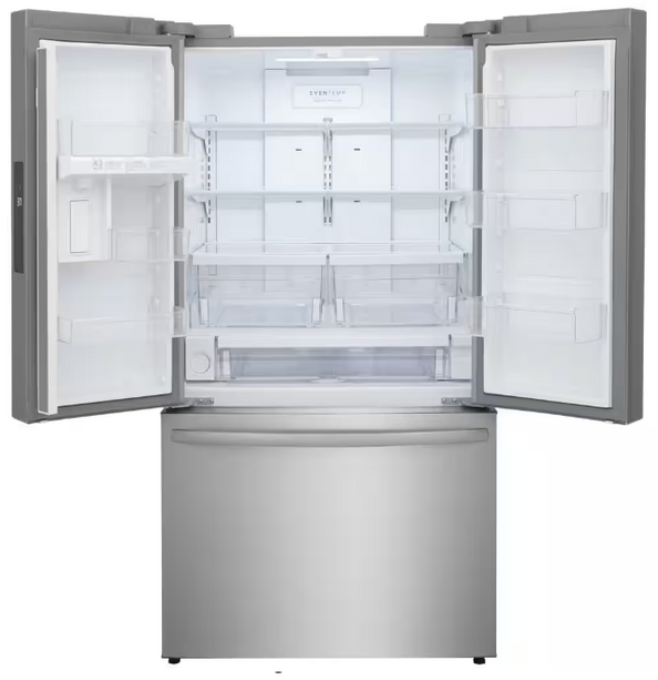 $949 Pickup! Frigidaire 36" 28.8 Cu. Ft. French Door Refrigerator with Internal Water Dispenser – Smudge-Proof Stainless Steel