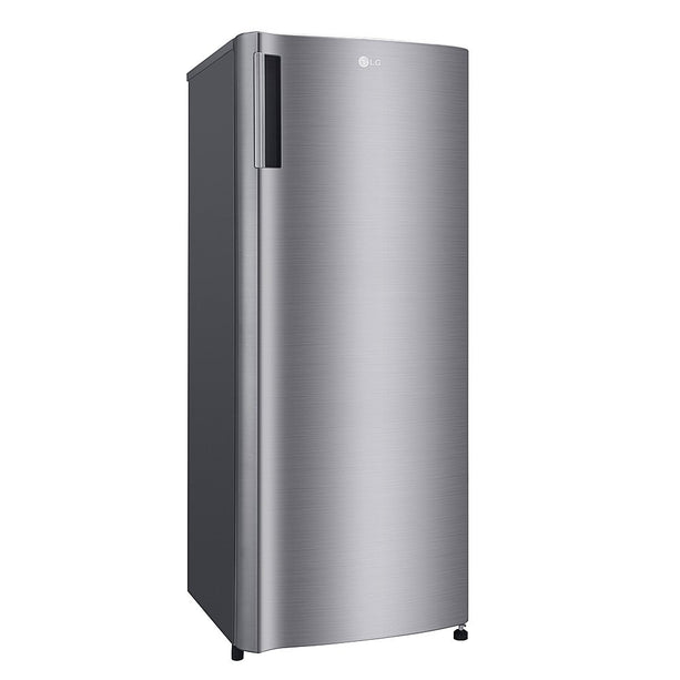 LG 6 cu. ft. Single-Door Refrigerator with Inverter Compressor and Pocket Handle in Sleek Platinum Silver