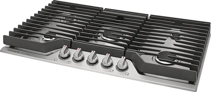 Frigidaire Gallery 36-in 5-Burner Gas Cooktop | Quick-Boil 18,000 BTU, SpillSafe®
