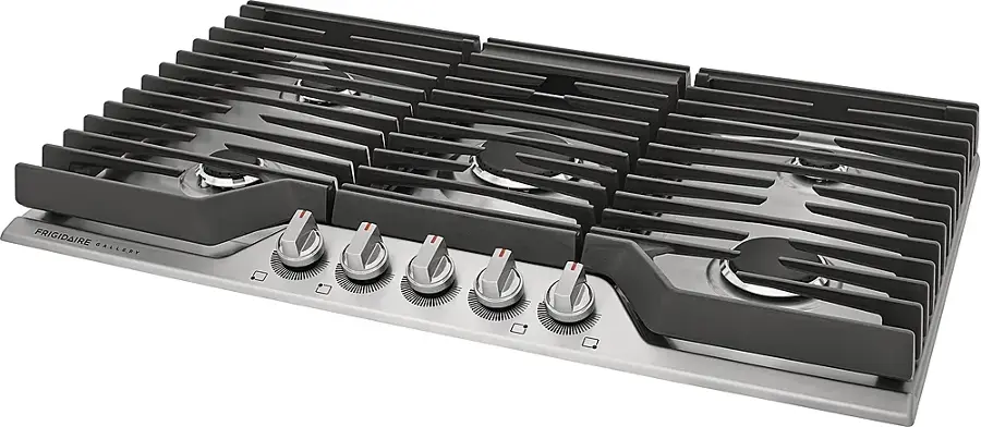 Frigidaire Gallery 36-in 5-Burner Gas Cooktop | Quick-Boil 18,000 BTU, SpillSafe®