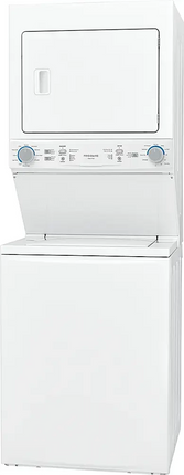 Frigidaire – 27” Stacked Washer Dryer Combo (3.9 Cu. Ft Washer / 5.5 Cu. Ft Dryer)
