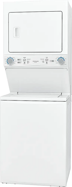 Frigidaire – 27” Stacked Washer Dryer Combo (3.9 Cu. Ft Washer / 5.5 Cu. Ft Dryer)