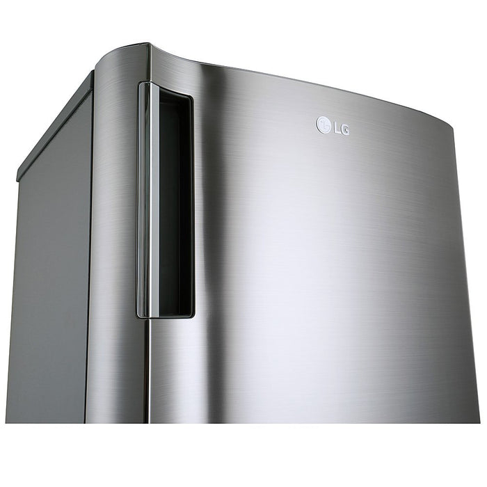 LG 6 cu. ft. Single-Door Refrigerator with Inverter Compressor and Pocket Handle in Sleek Platinum Silver