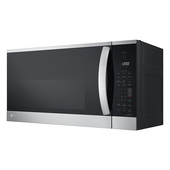 LG 1.8 cu. ft. 30 in. W Smart Over the Range Microwave Oven with EasyClean in PrintProof Stainless Steel 1000-Watt