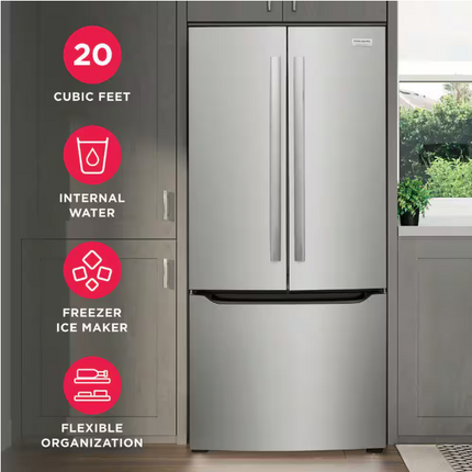 Frigidaire Gallery 30" 20 Cu. Ft. French Door Refrigerator – GRFN2023AF