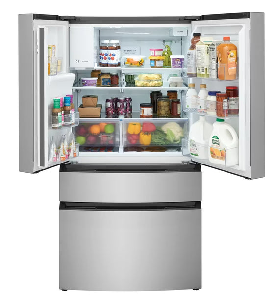 Frigidaire FRMS274TAV 26 Cu. Ft. 4‑Door Refrigerator – Custom‑Flex Drawer & Ice + Water