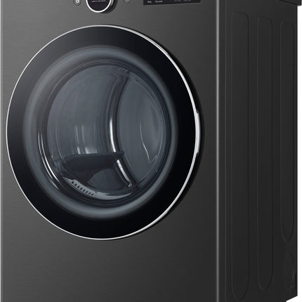 7.4 cu. ft. Smart Electric Dryer with TurboSteam and AI Sensor in Black Steel