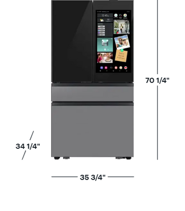 Samsung Bespoke 29 Cu. Ft 4-Door French-Door Refrigerator – AI Family Hub™+, AI Vision Inside™