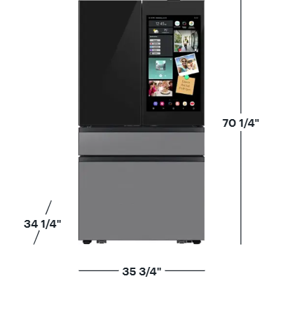 Samsung Bespoke 29 Cu. Ft 4-Door French-Door Refrigerator – AI Family Hub™+, AI Vision Inside™