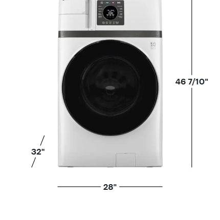 GE Profile 4.6 Cu. Ft. UltraFast All-In-One Washer Dryer Combo – Ventless Heat Pump, SmartDispense™, WiFi