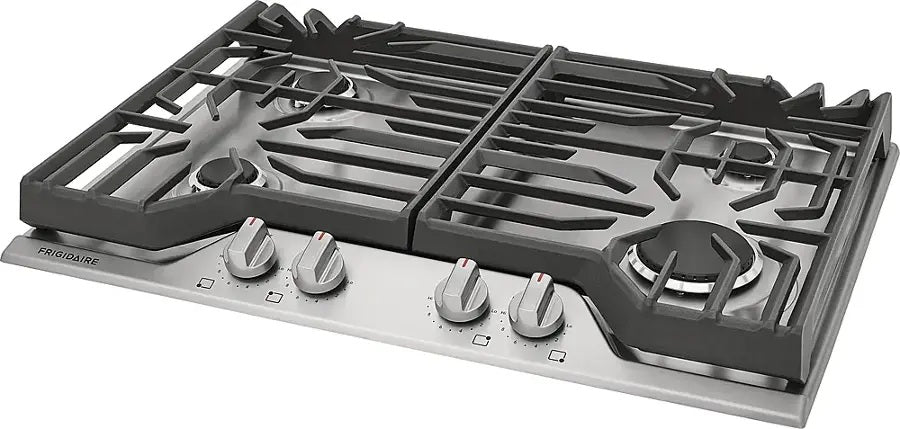 Frigidaire 30" Gas Cooktop – 4-Burner Sealed with SpillSafe & Continuous Grates