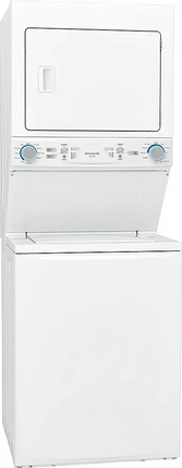 Frigidaire – 27” Stacked Washer Dryer Combo (3.9 Cu. Ft Washer / 5.5 Cu. Ft Dryer)