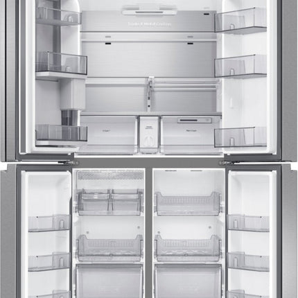 Samsung 23 cu. ft. Counter Depth 4-Door French Door Refrigerator with Beverage Center in Stainless Steel