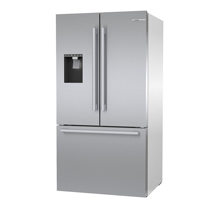 Bosch 500 Series 26 Cu. Ft. French Door Smart Refrigerator with External Water and Ice