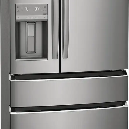 Frigidaire - Gallery 21.5 Cu. Ft. 4-Door French Door Counter-Depth Refrigerator - Smudge Proof Stainless Steel