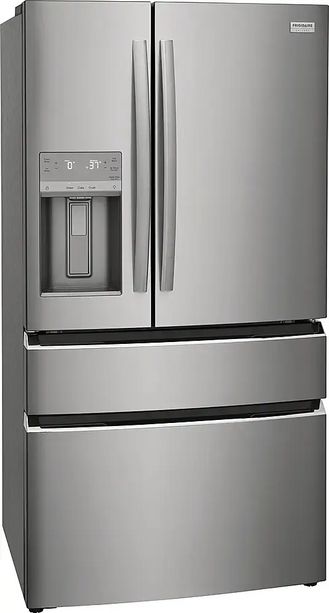 Frigidaire - Gallery 21.5 Cu. Ft. 4-Door French Door Counter-Depth Refrigerator - Smudge Proof Stainless Steel
