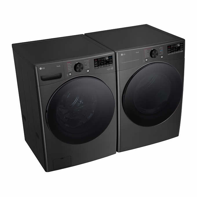 LG 4.5 cu. ft. Front Load Washer with TurboWash 360 and 7.4 cu. ft. ELECTRIC Dryer with TurboSteam and Built-In Intelligence