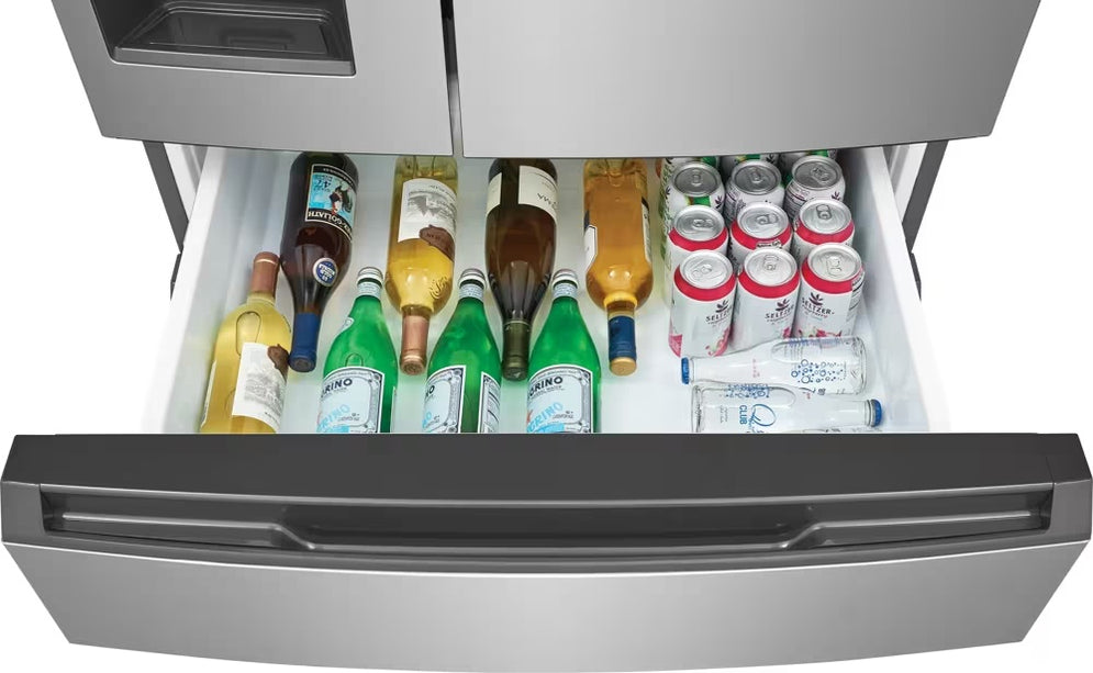 Frigidaire FRMS274TAV 26 Cu. Ft. 4‑Door Refrigerator – Custom‑Flex Drawer & Ice + Water