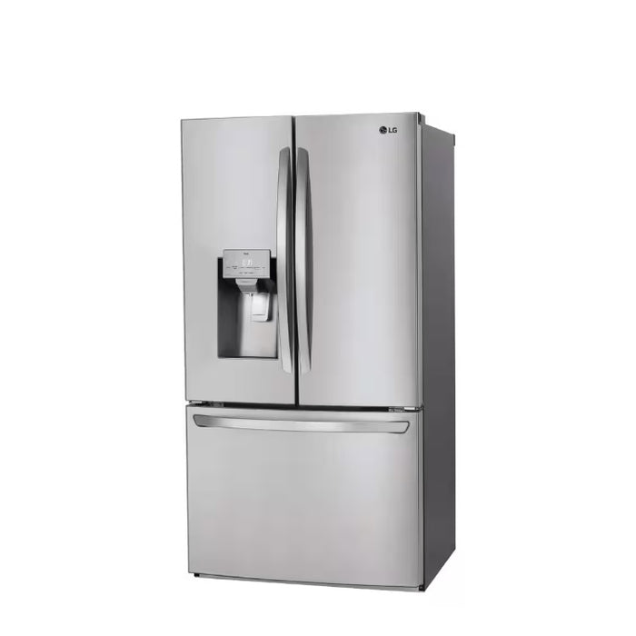 LG 28 cu. ft. 3 Door French Door Refrigerator with Ice and Water Dispenser and Craft Ice in PrintProof Stainless Steel