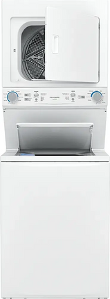 Frigidaire – 27” Stacked Washer Dryer Combo (3.9 Cu. Ft Washer / 5.5 Cu. Ft Dryer)