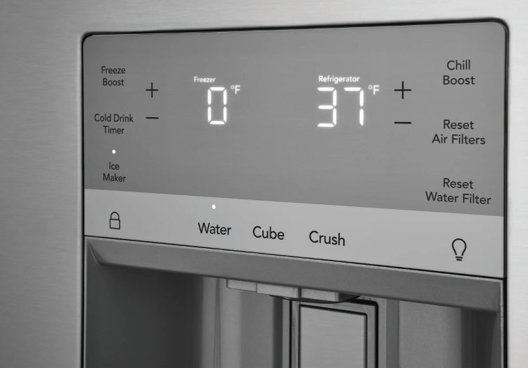 Frigidaire - Gallery 27.8 Cu. Ft. French Door Refrigerator with Adjustable Temp Drawer - Smudge Proof Stainless Steel