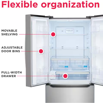 Frigidaire Gallery 30" 20 Cu. Ft. French Door Refrigerator – GRFN2023AF