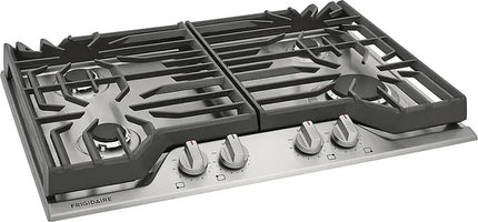 Frigidaire 30" Gas Cooktop – 4-Burner Sealed with SpillSafe & Continuous Grates